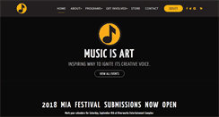 Desktop Screenshot of musicisart.org